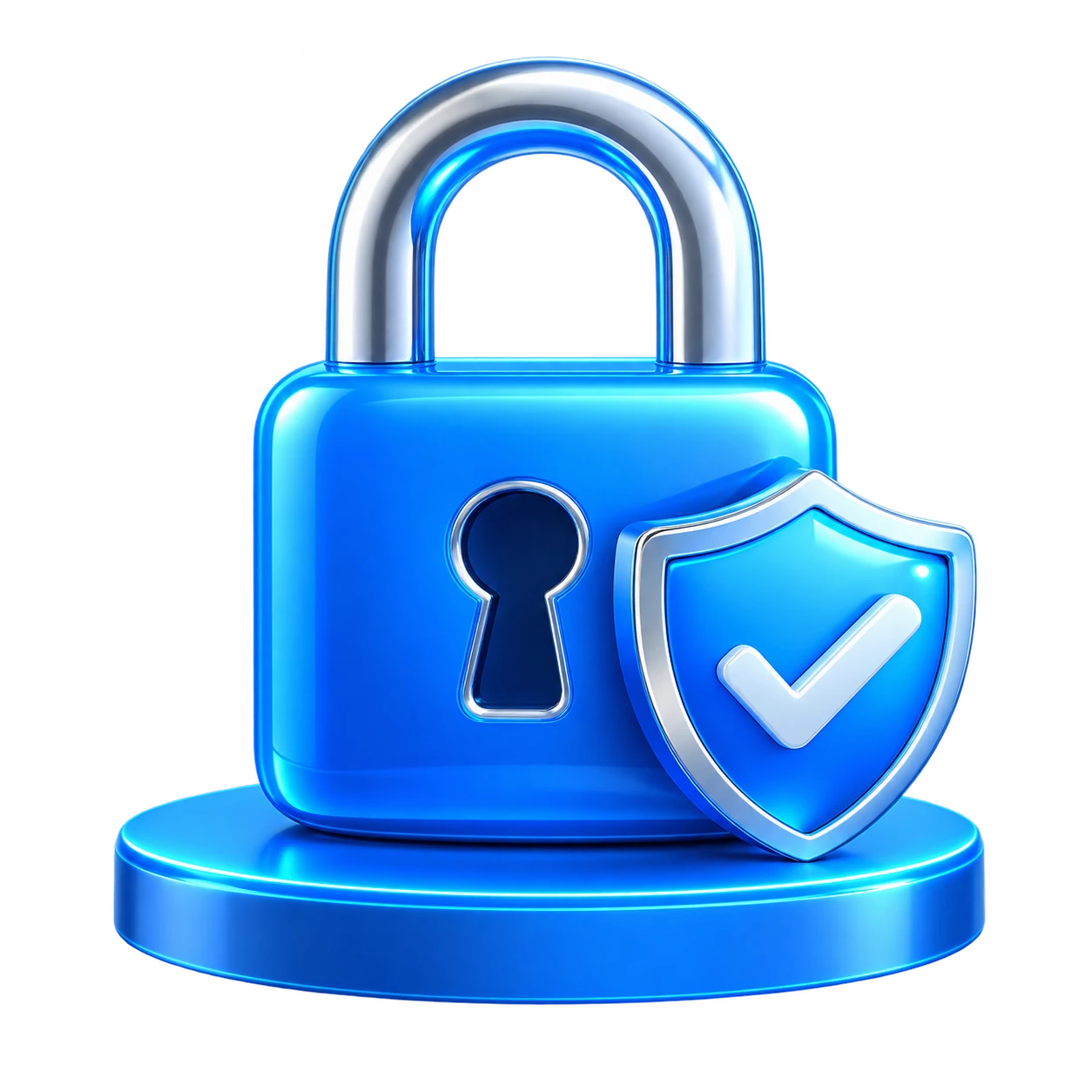 Blue security lock
